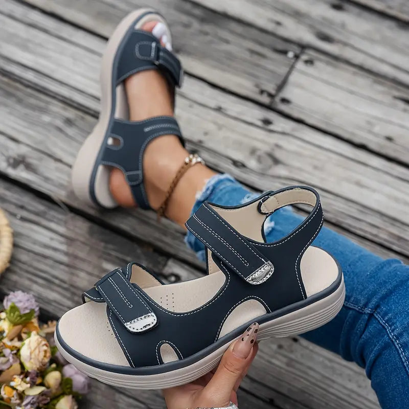 Genevieve™ |Orthopedic wedge heel sandals