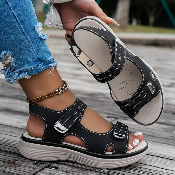 Genevieve™ |Orthopedic wedge heel sandals