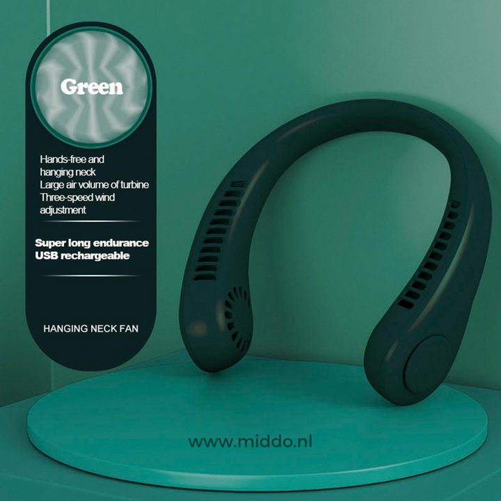 NeckFan™ - Portable Rechargeable Neck Fan for Instant Cooling!