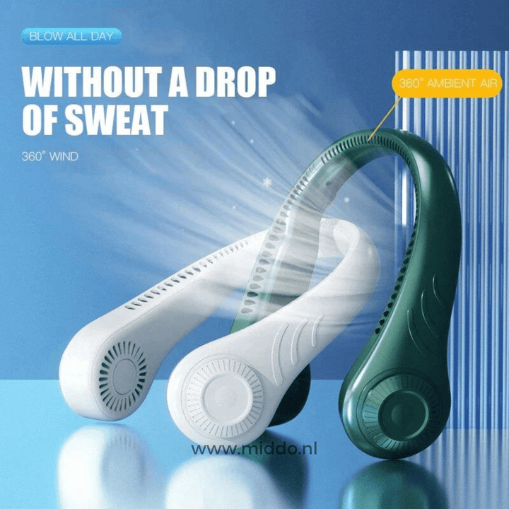NeckFan™ - Portable Rechargeable Neck Fan for Instant Cooling!