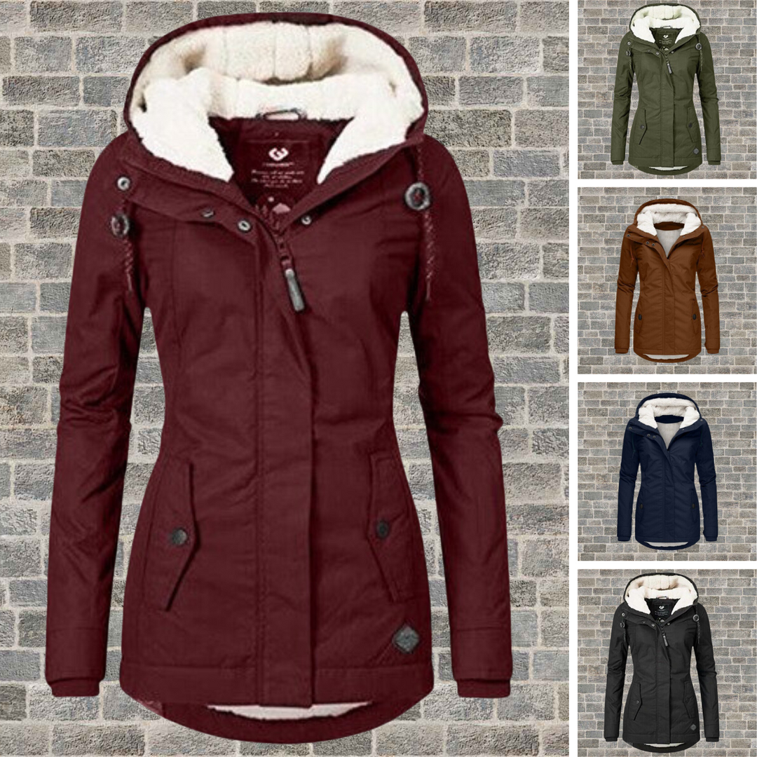 Olivia - Warm cotton sherpa jacket