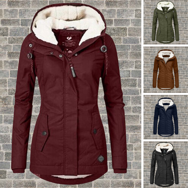 Olivia - Warm cotton sherpa jacket