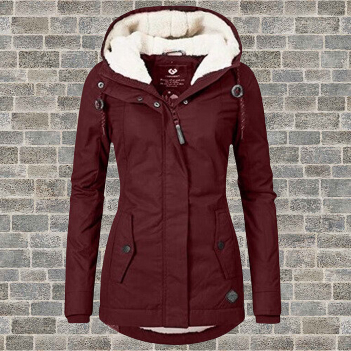 Olivia - Warm cotton sherpa jacket