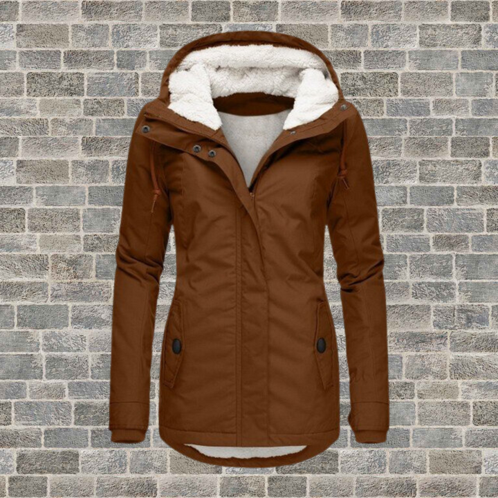 Olivia - Warm cotton sherpa jacket
