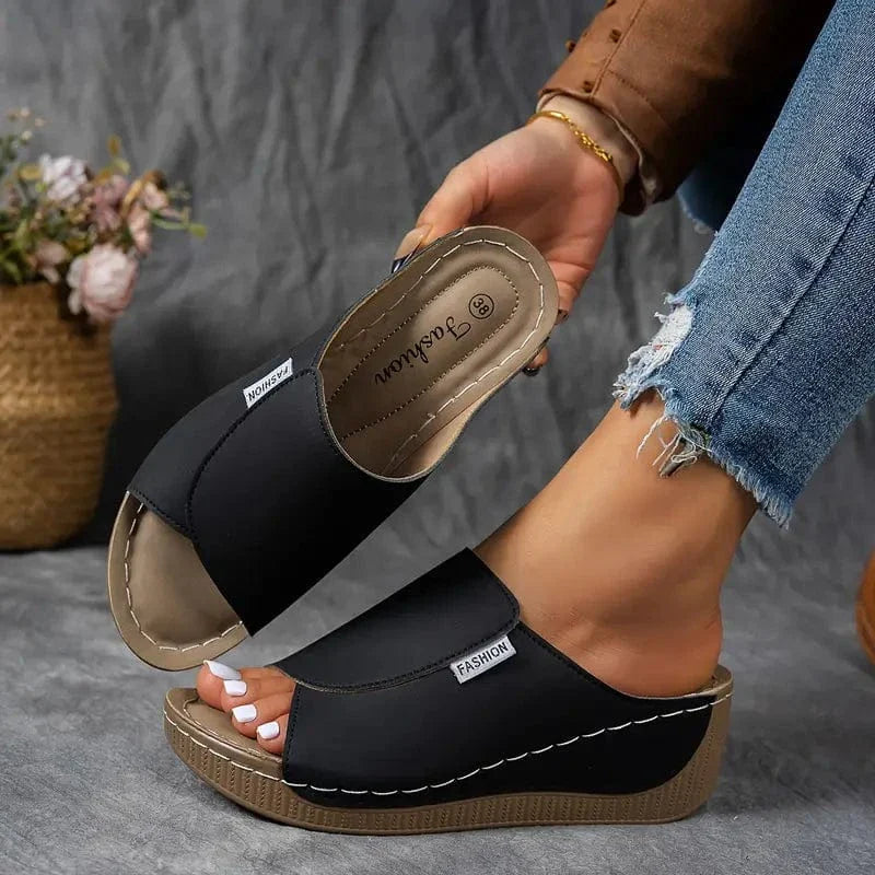 Comfortable orthopedic slip-ons with pressure relief
