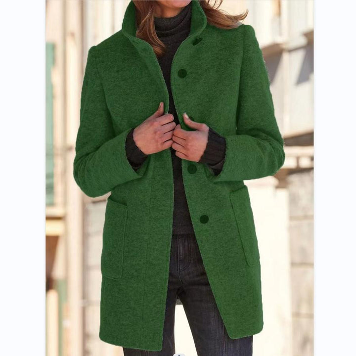 Wool coat - Retro button closure