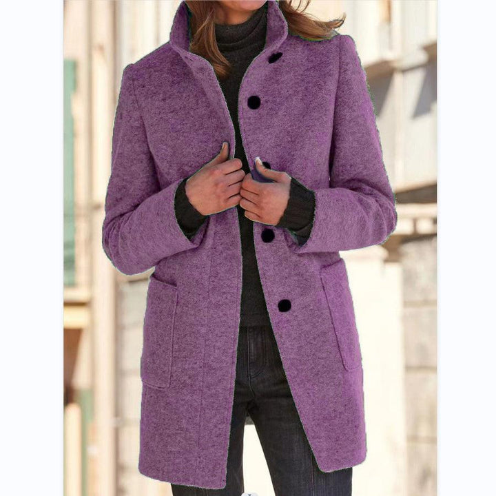 Wool coat - Retro button closure