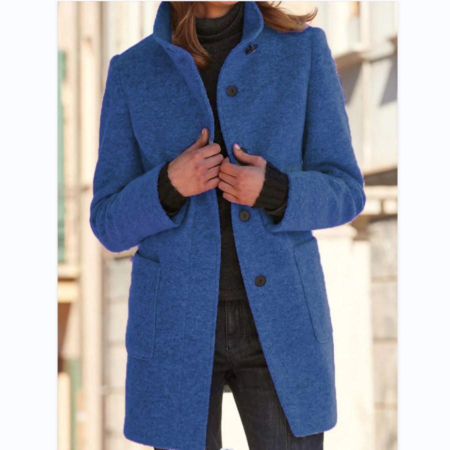 Wool coat - Retro button closure