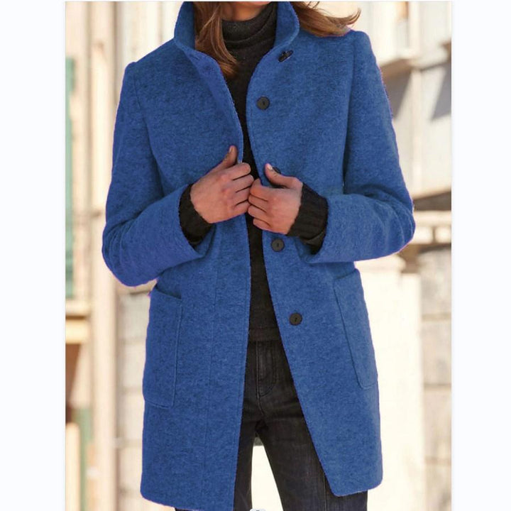 Wool coat - Retro button closure