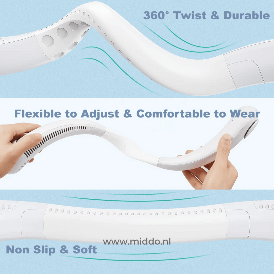 NeckFan™ - Portable Rechargeable Neck Fan for Instant Cooling!