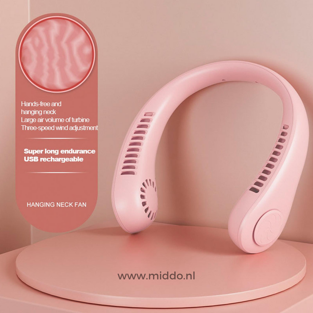NeckFan™ - Portable Rechargeable Neck Fan for Instant Cooling!