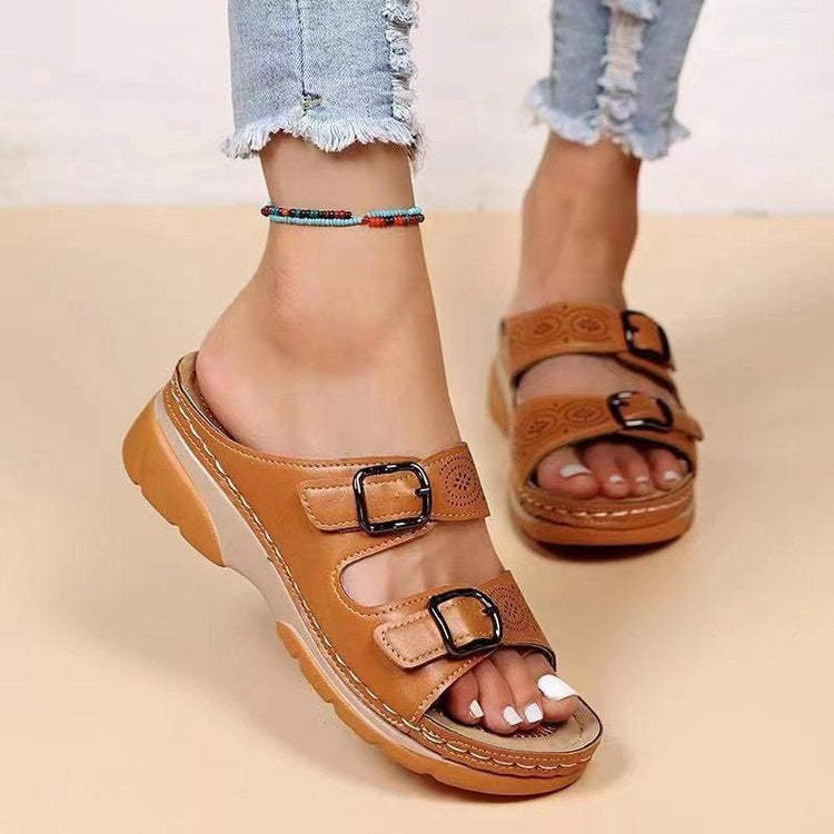 Vivienne™ |orthopedic sandals with wedge heel