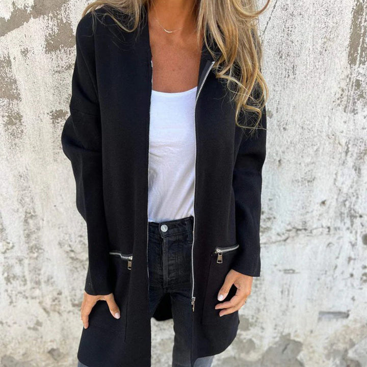 Long Sleeve Sweatshirt Jacket with Hood